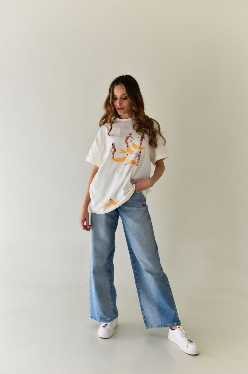 Surf ’n Split: Fold up sleeve T-shirt