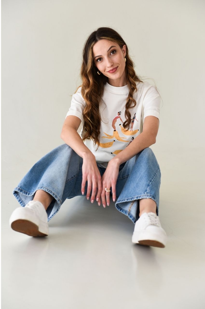 Surf ’n Split: Fold up sleeve T-shirt