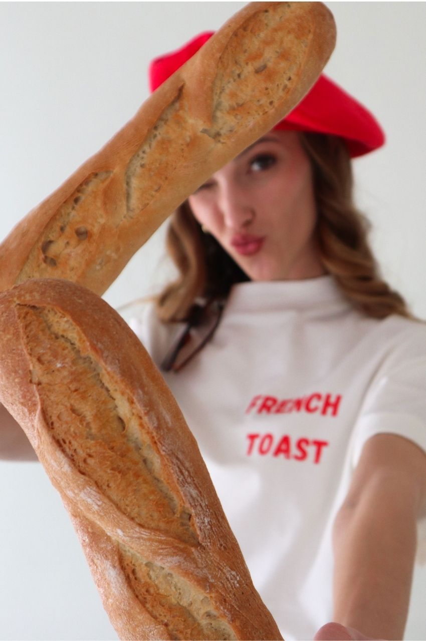 French Toast: Fold up sleeve T-shirt