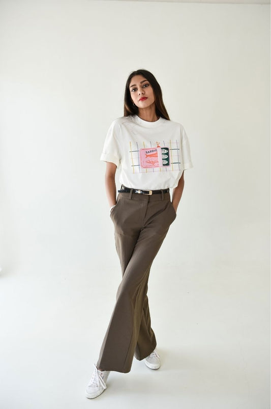 Sardine Scene: Fold up sleeve T-shirt